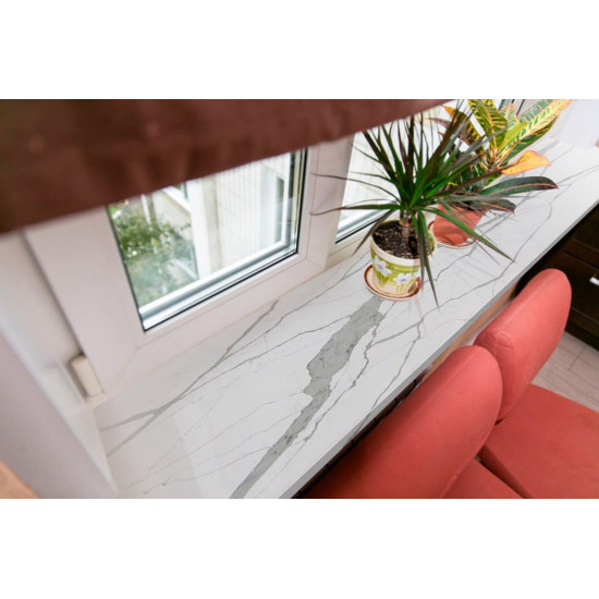 Etna Quartz Statuario Lumiere EQAM 032New